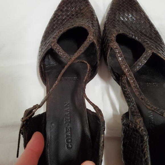 Vintage Cole Hahn Braided Leather Flats (size 9) - Picture 4 of 8